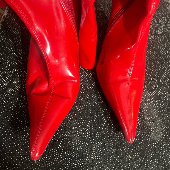 Jeffrey Campbell Red Over the Knee Boots - Picture 7 of 7